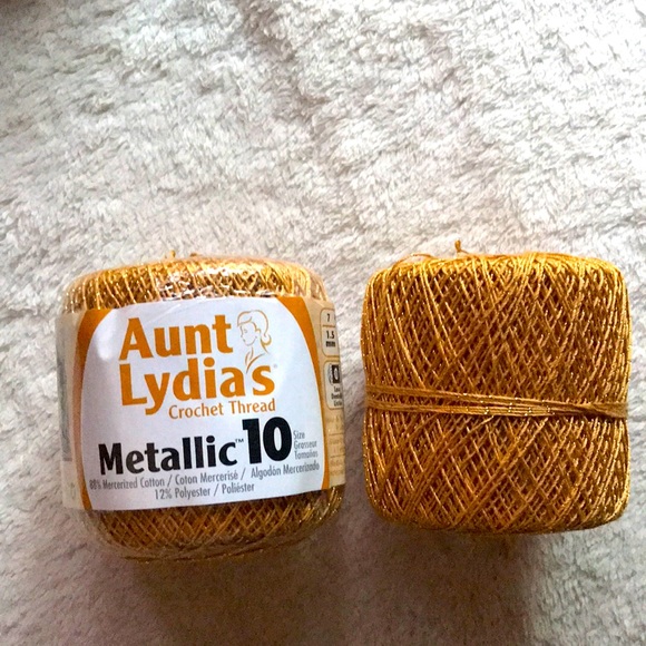 NWOT Aunt Lydia’s crochet Thread, Metallic 10 - Picture 1 of 5